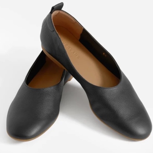 Everlane Shoes - EVERLANE The Italian Leather Day Glove 6.5 Black Flats Slides
